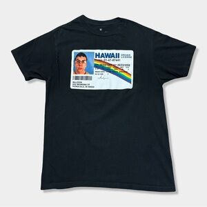Superbad Movie Funny Blk Fogell I Am McLOVIN Hawaii Driver License T-Shirt Tee M